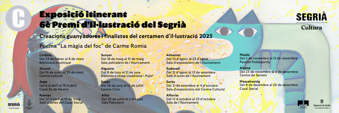 Exposició itinerant 6è Premi d'Il·lustració del Segrià