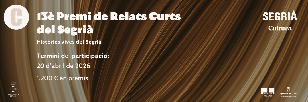 13è Premi de Relats Curts del Segrià