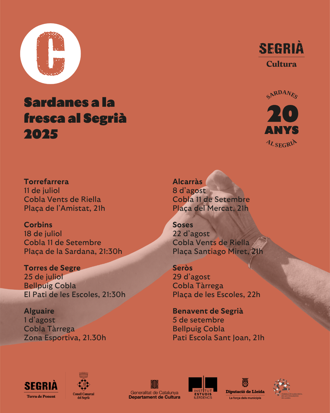 Cartell Sardanes a la Fresca 2025