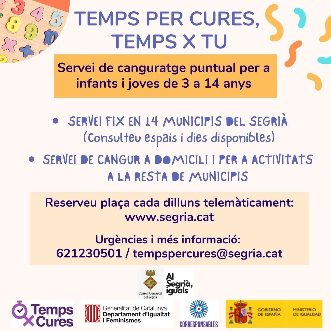 Cartell temps per cures