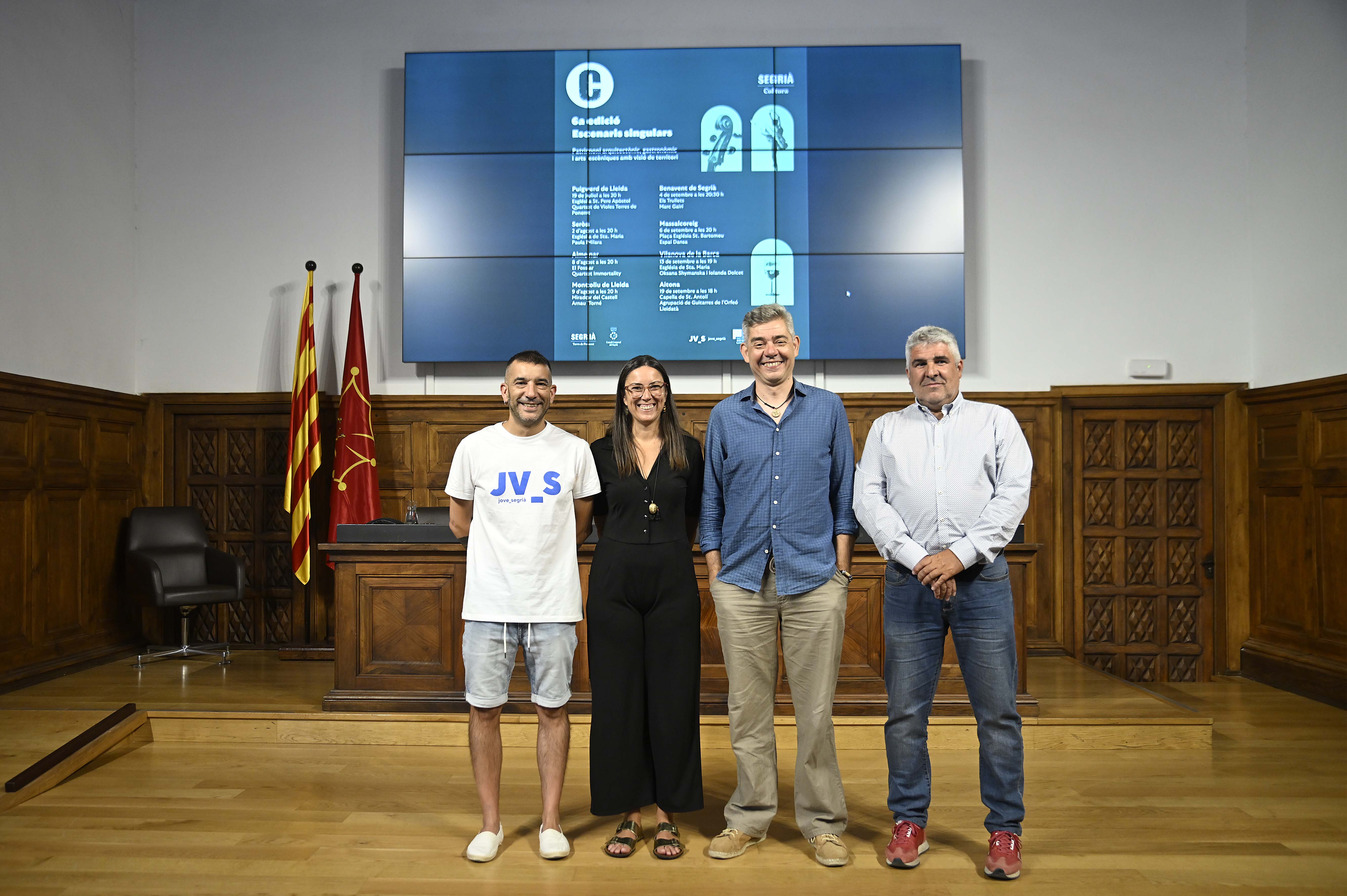 Lesa, Aguilà, Vàzquez i Boqué a l'Aula Magna de l'IEI