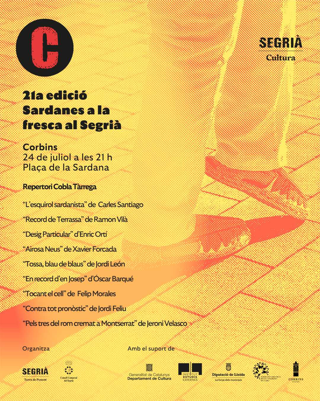 Cartell Sardanes a la fresca a Corbins
