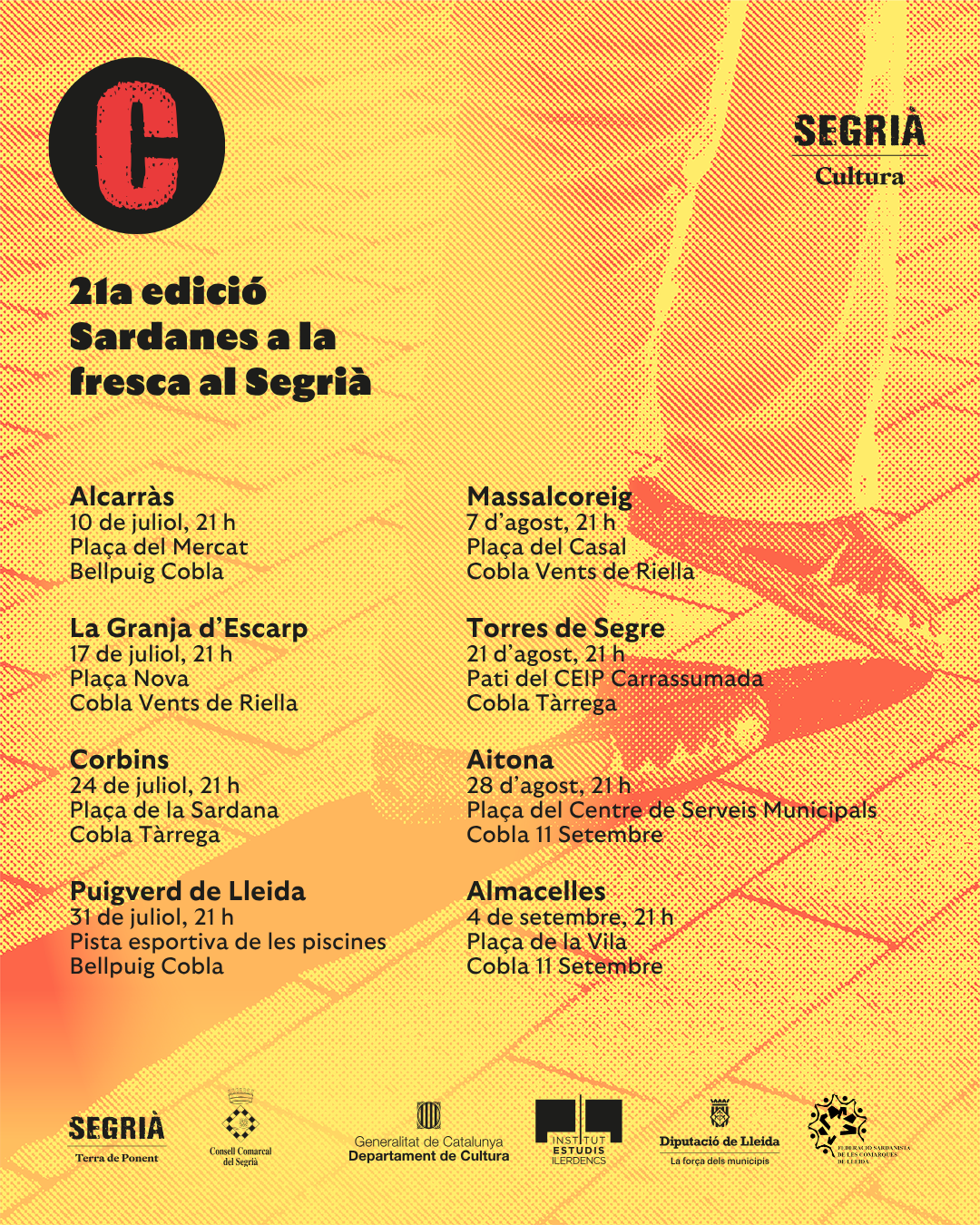 Cartell general de Sardanes a la Fresca al Segrià de 2026