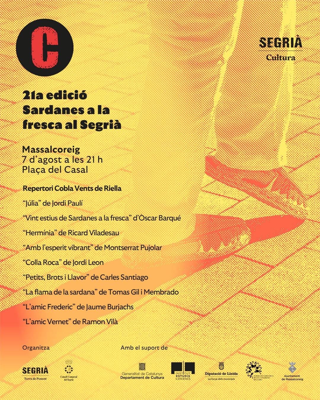 Cartell de Sardanes a la fresca a Massalcoreig