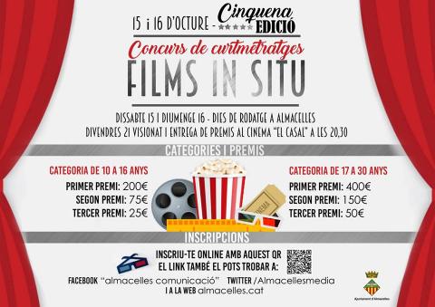 5a edició  FILMS IN SITU - Concurs de curtmetratges