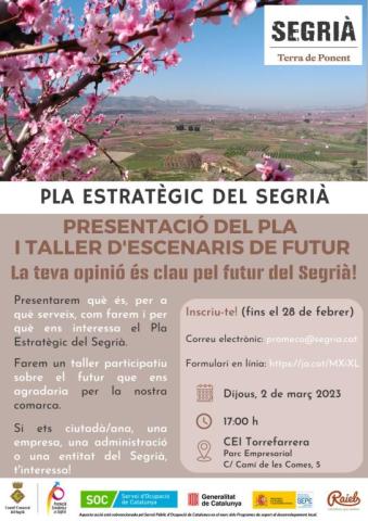 Imatge del cartell de la presentació del 2 de març a Torrefarrera