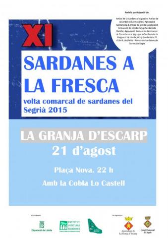 Sardanes a la Fresca a La Granja d'Escarp