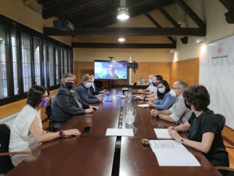 La reunió ha estat presidida pel president del Consell, David Masot, i l'alcalde de Lleida, Miquel Pueyo.