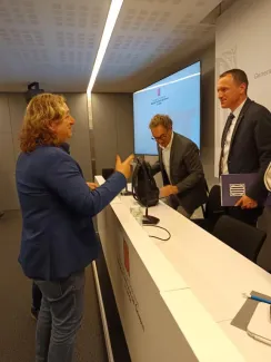 Masot i Ordeig en acabar la segona reunió d'avui