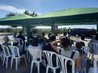 Obres d’art i el tanc T-26, units per recordar la memòria històrica de Vilanova de la Barca