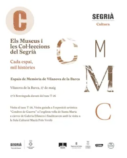 Cartell de la visita als espais de Memòria Històrica de Vilanova de la Barca
