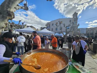 Masot assisteix a la primera edició de la Fira de Natura i Pesca Aiguabarreig Segre-Cinca