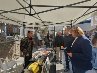 Masot assisteix a la primera edició de la Fira de Natura i Pesca Aiguabarreig Segre-Cinca