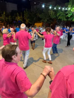 Ballada de més de 230 sardanistes a Soses amb la Cobla Vents de Riella