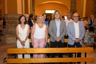 David Masot assisteix al pregó de la Festa Major de Benavent de Segrià