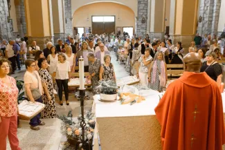 David Masot assisteix al pregó de la Festa Major de Benavent de Segrià