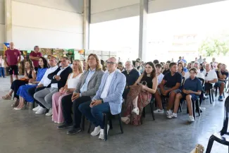 David Masot assisteix al pregó de la Festa Major de Benavent de Segrià
