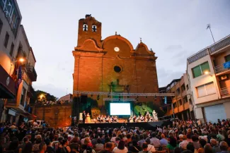 David Masot, al Pregó de la Festa Major d'Alcarràs