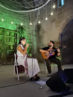 Ple absolut amb Júlia Cruz a l’església de Santa Maria de Vilanova de la Barca