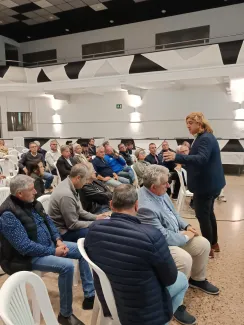 David Masot en un moment de la trobada