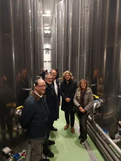 El conseller ha visitat la Cooperativa de Maials