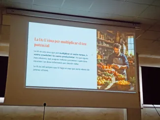 Imatge de la xerrada de Comerç en Xarxa
