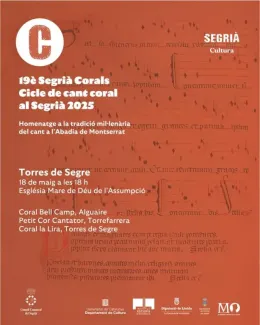 L'església de Torres de Segre acull tres formacions de Segrià Corals aquest diumenge
