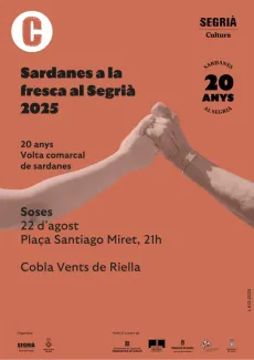 Soses acull les Sardanes a la fresca divendres amb la cobla Vents de Riella
