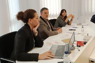 Kleber Esteve i tècniques de Promoció Econòmica i Serveis Socials