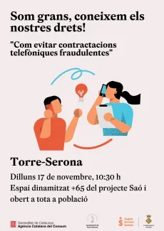 Cartell de la xerrada a Torre-Serona