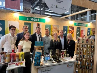 El conseller Ordeig, Kleber Esteve i els productors del Segrià