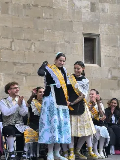 Queralt Pérez en ser proclamada Pubilla de les Comarques Lleidatanes 2025