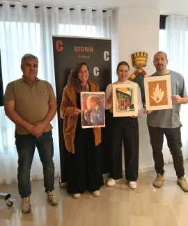 El jurat amb les obres guanyadores