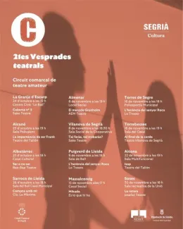 El circuit de teatre amateur del Consell Comarcal del Segrià arriba enguany a 12 municipis