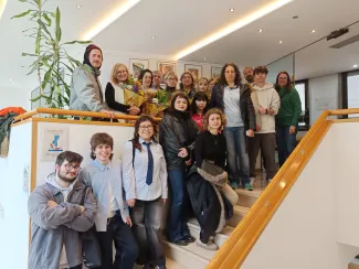 Masot i Boqué, amb Carme Romia, membres del jurat, guanyadores i finalistes