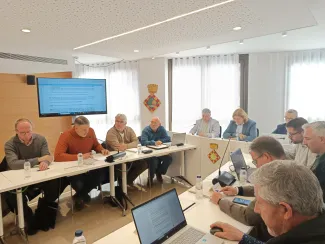 Kleber Esteve parlant de la Taula Transversal de Ruralitat del Segrià