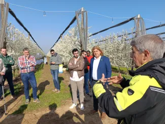 La presentació s'ha fet en una finca de pruneres de Xavier Font