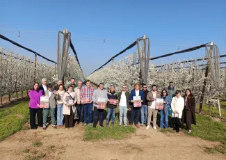 Alcaldes, regidors i tècnics que han presentat "Segrià, Terra de Floració"