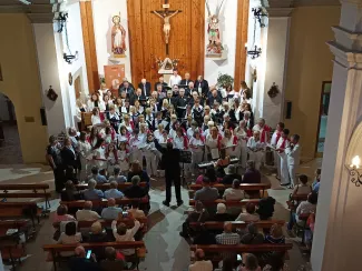 Curcó dirigint "L'estaca"