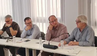 Intervenció de Jordi Tarragó (a la dreta)