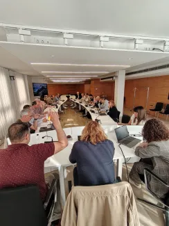 Un moment de la reunió