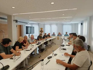 Un moment del Consell de les Alcaldies