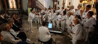 Màxim Solanes amb el Cor Gòspel Aitona