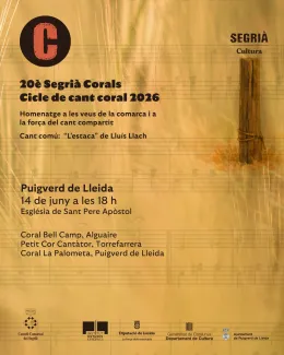 Cartell del concert de Segrià Corals a Puigverd de Lleida