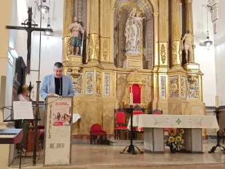 L'alcalde Antoni Arnó donà la benvinguda 