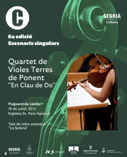 Cartell de Quartet de Violes Terres de Lleida