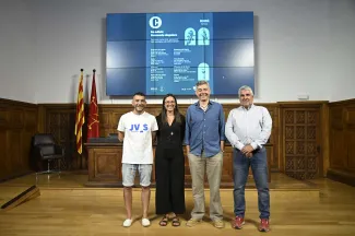 Lesa, Aguilà, Vàzquez i Boqué a l'Aula Magna de l'IEI