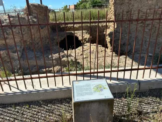 Les restes de la vil·la romana de Corbins