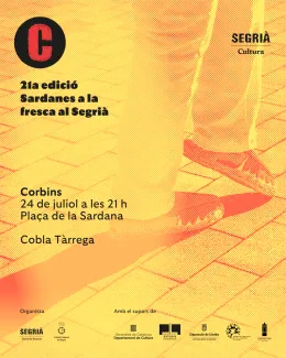 Cartell de les Sardanes a la fresca a Corbins