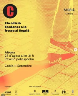 Cartell de Sardanes a la fresca a Aitona